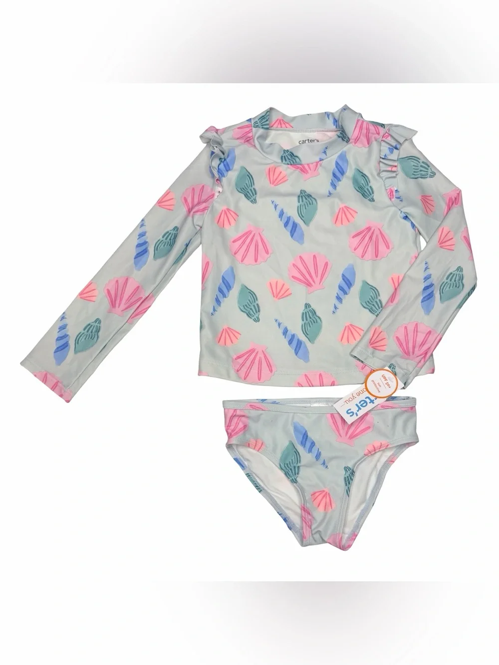 Carter’s Seashell Rashguard And Bikini Bottoms Swimsuit